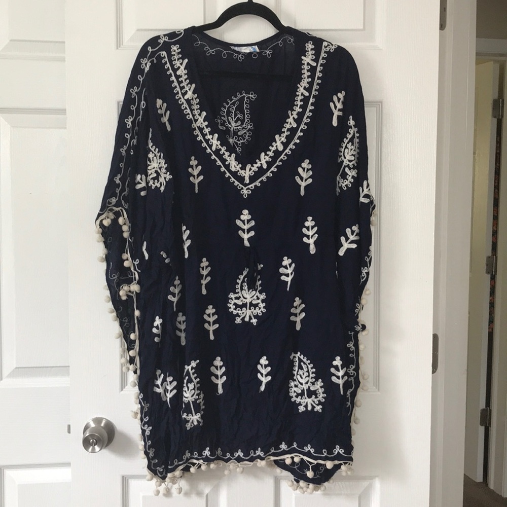 Super cute Navy Pop pop Beach Cover up